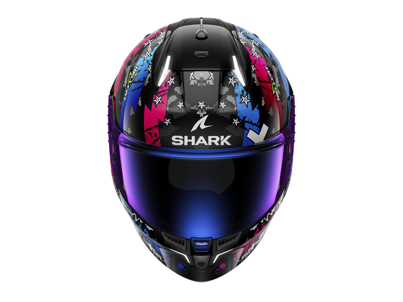 Shark Skwal I3 Hellcat Schwarz Chrom Blau