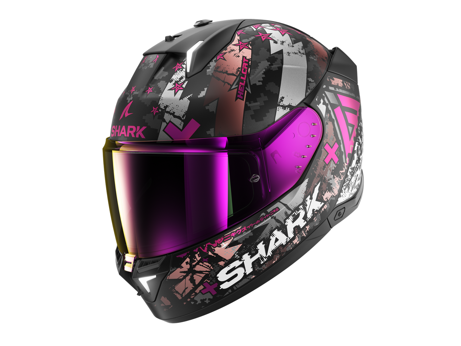 SHARK SKWAL i3 HELLCAT Mat Black Chrom Purple