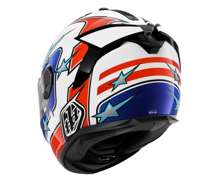 Shark Spartan GT Pro Flagstaff TLD Weiß Rot Blau