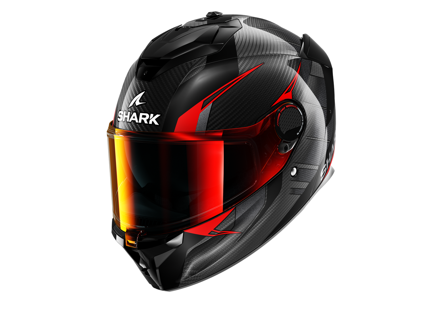 SHARK SPARTAN GT PRO KULTRAM CARBON Carbon Black Red