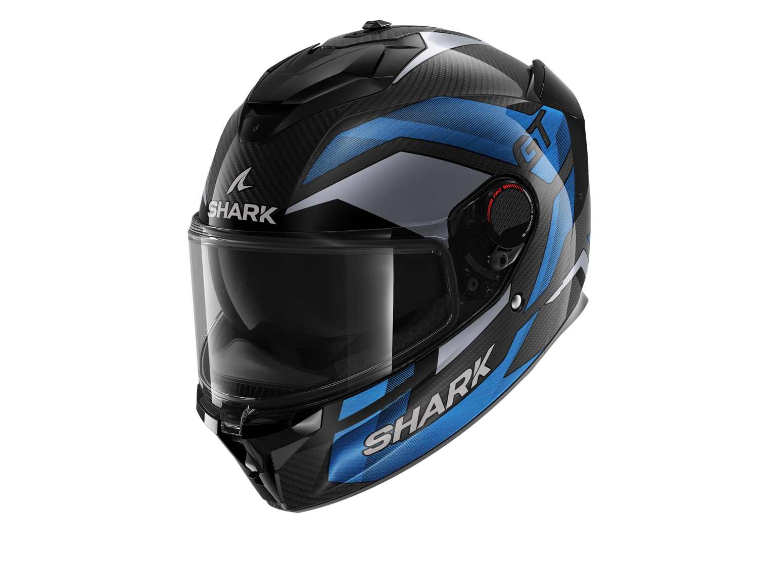 SHARK SPARTAN GT PRO RITMO CARBON Carbon Blue Chrom