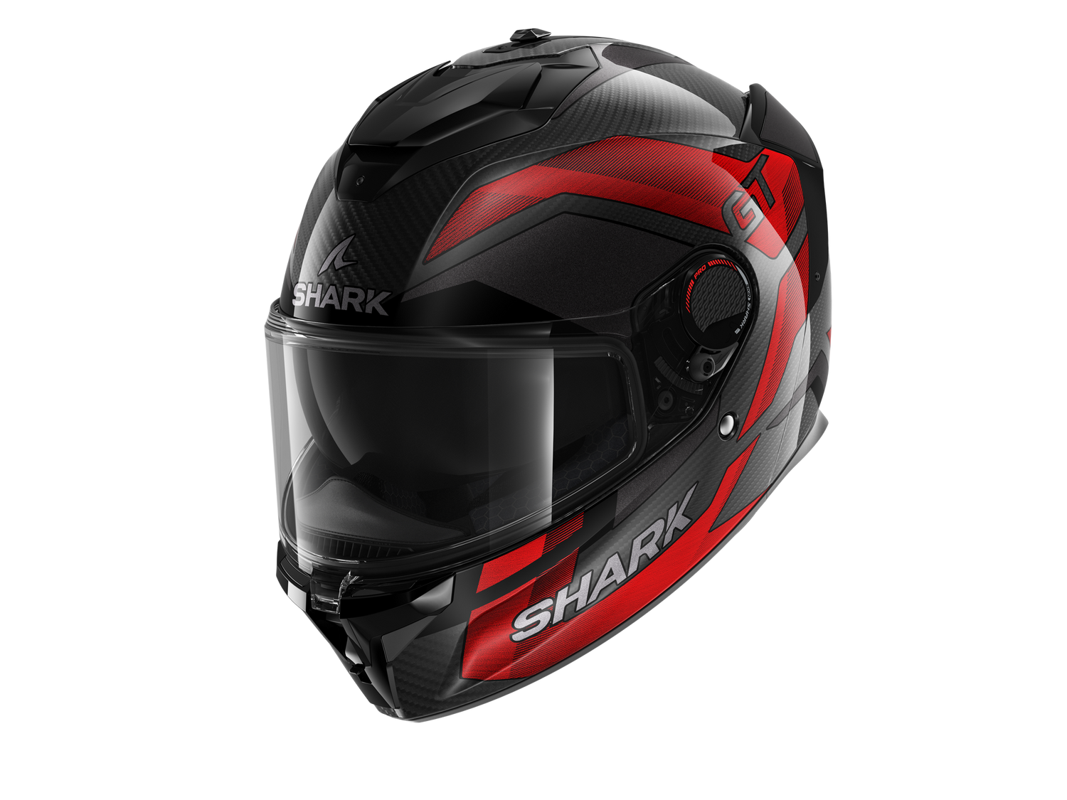 SHARK SPARTAN GT PRO RITMO CARBON Carbon Red Chrom