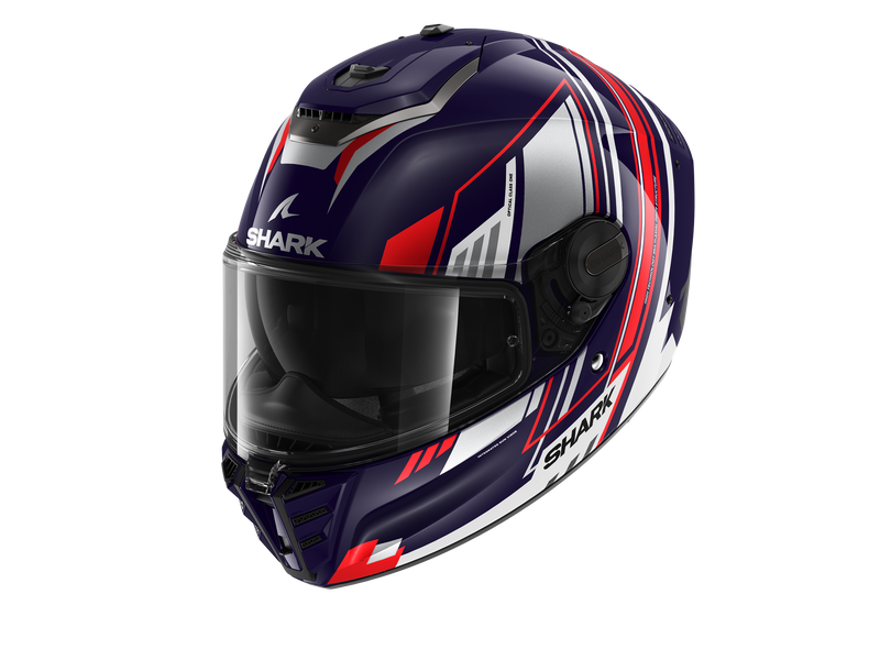 Shark Spartan RS Byhron Blau Weiß Chrom