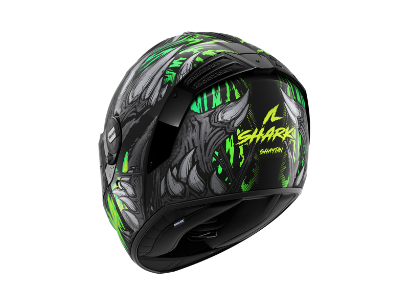 Shark Spartan RS Shaytan Schwarz Grün Anthrazit