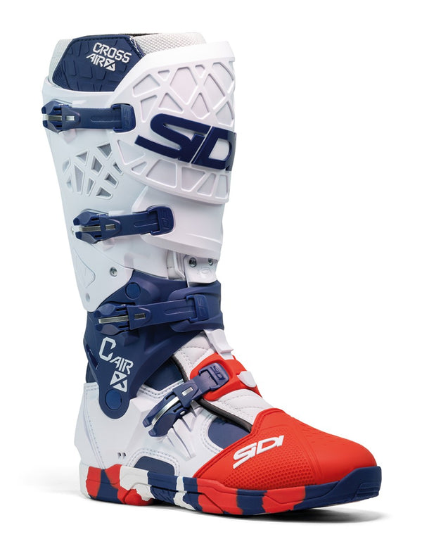 Sidi Crossair X Motorlaarzen Wit Navy Rood – Motocross & Enduro Boots