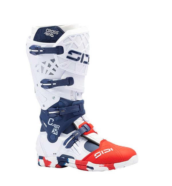 Sidi Crossair X Motorlaarzen Wit Navy Rood – Motocross & Enduro Boots