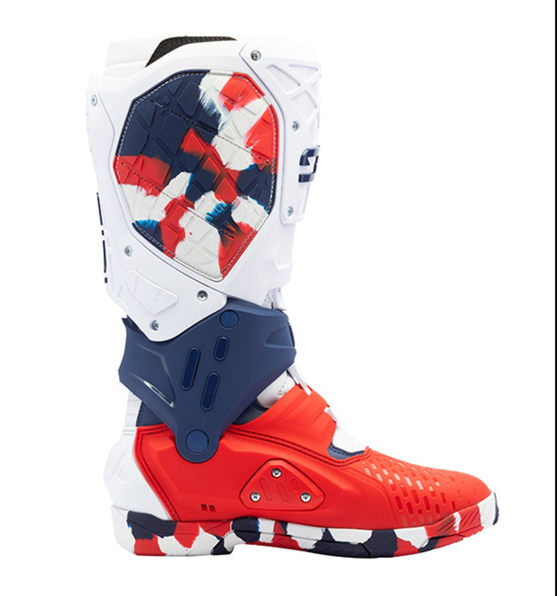 Sidi Crossair X wit Navy rood