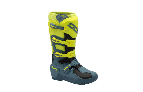 Sidi Crosscore Motorlaarzen Petrol Geel Fluo – Motocross & Enduro Boots