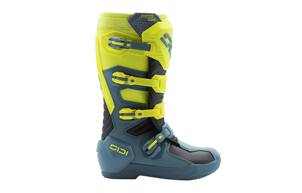 Sidi Crosscore Motorlaarzen Petrol Geel Fluo – Motocross & Enduro Boots