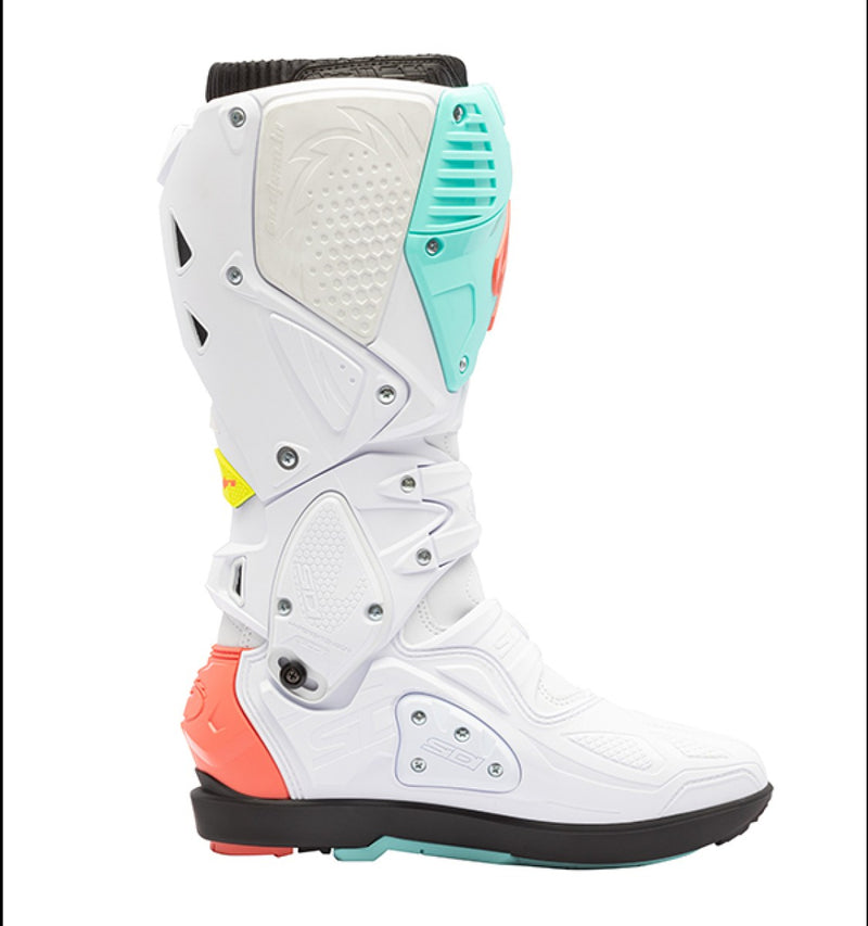 Sidi Crossfire 3 Srs wit Fluo Mint Fluo Coral