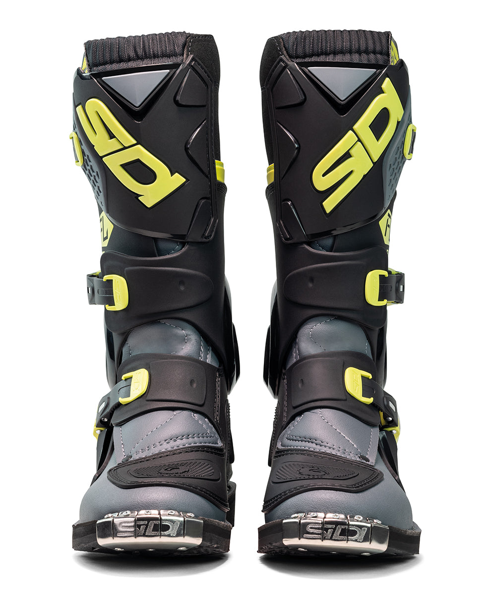 Sidi Flame Motocross Boots Black Lime Grey – Motocross & Enduro Boots