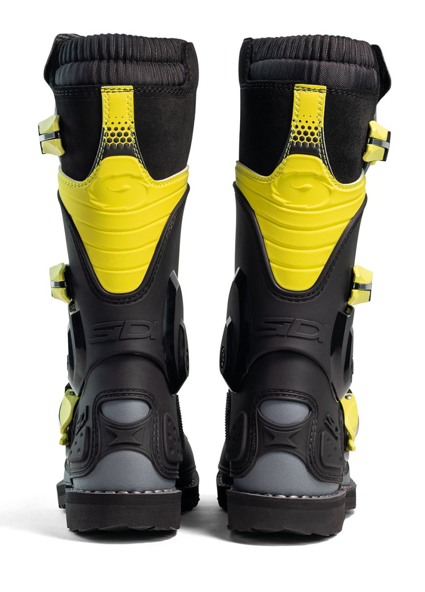 Sidi Flame Motocross Boots Black Lime Grey – Motocross & Enduro Boots