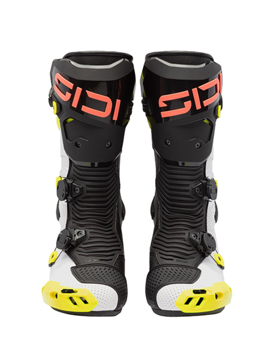 Sidi Mag-1 Air Motorlaarzen Geel Fluo Coral Fluo – Geventileerde Race Boots