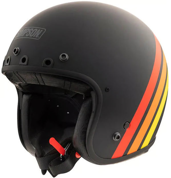 Simpson Chopper Helwood Jet Helmet ECE 22.06 Carbon Vintage