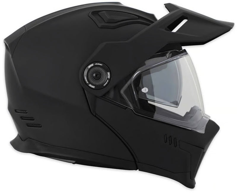 Simpson Journey Solid Matt Black Adventure Helmet ECE 22.06 Pinlock Sun Visor