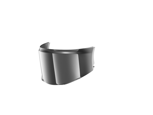 Vizier antiscratch chrome met pin voor pinlock evo one (2) / evo es / evo gt