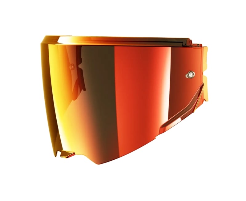 Vizier antiscratch iridium rood oxo voor size xs, s, m