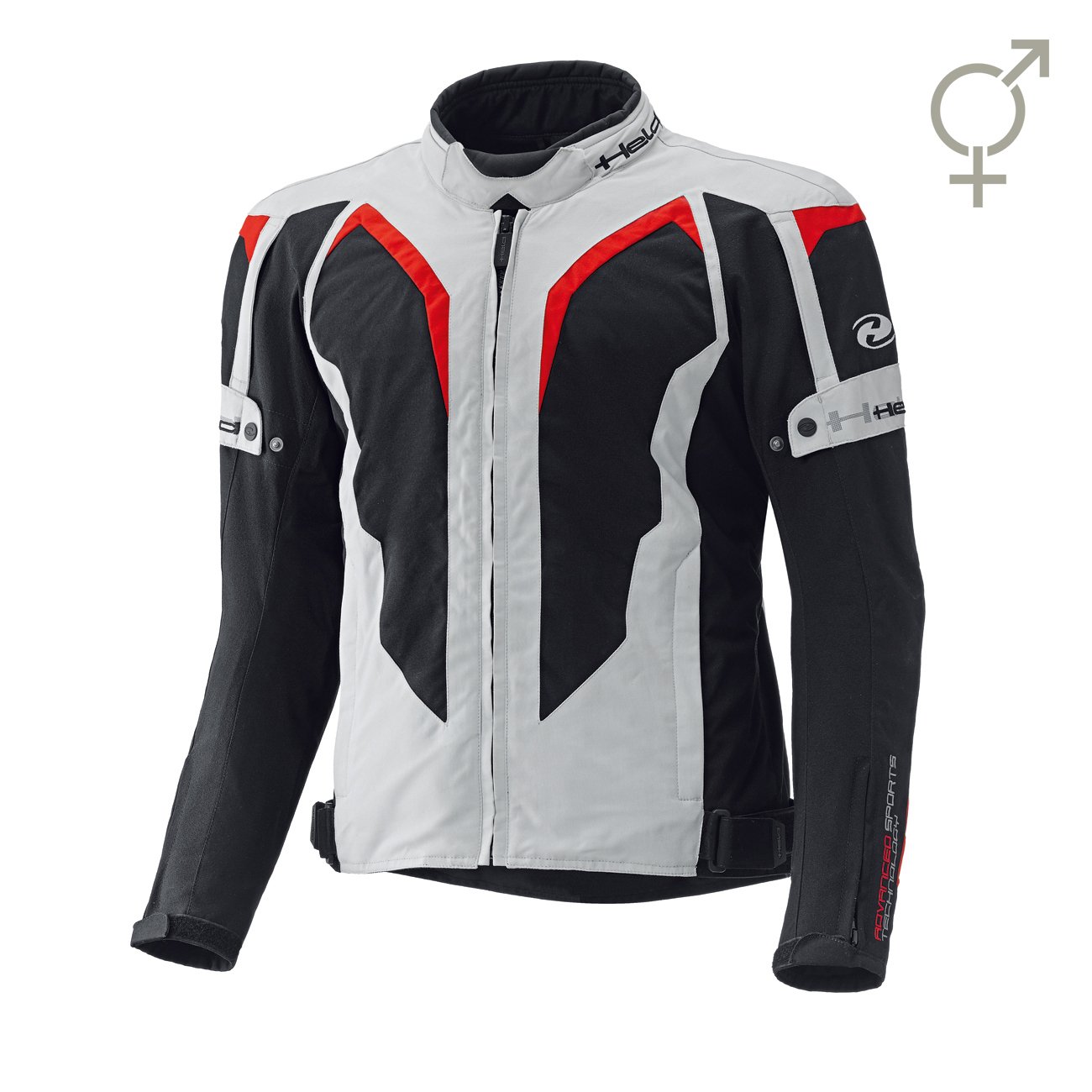 Zelda sporty summerjacket grey-red